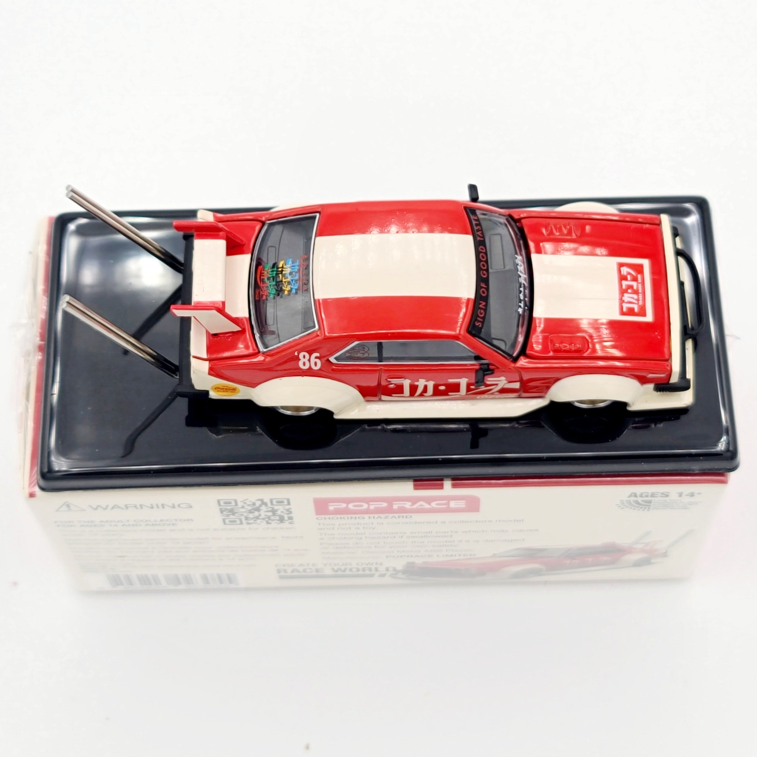 Pop Race Nissan Skyline C210 Kaido Racer Bososuko Style - 1:64, Coca-Cola (2025 Limited Edition)